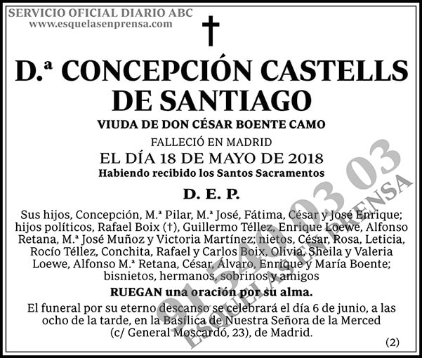 Concepción Castells de Santiago